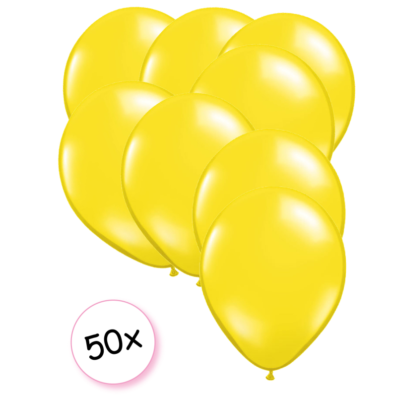 Ballonnen geel 50 stuks 31cm/12inch