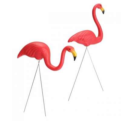 Decoratie Flamingo paar ( rood )