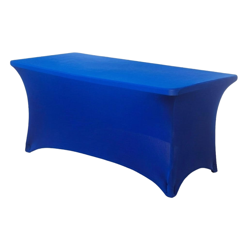 Buffettafel stretch rok Royal blue 180x80