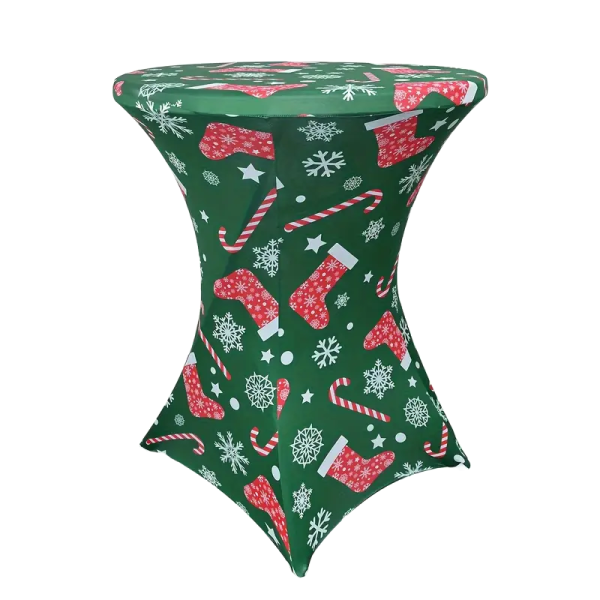 Sta tafel + rok Kerst groen