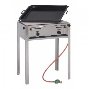 Gas BBQ + Bakplaat (vloer model)